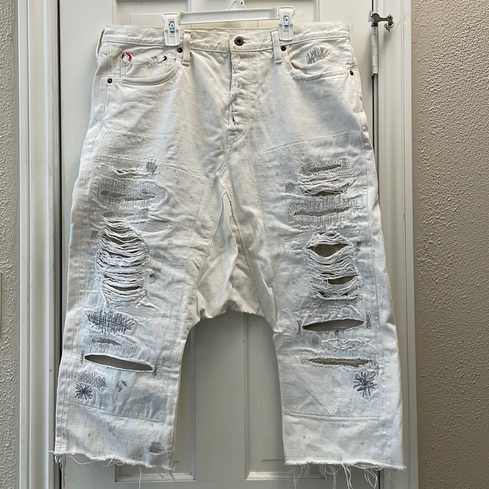 KAPITAL KOUNTRY SARROUEL DAMAGED JEANS